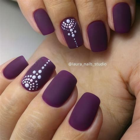 Dark Purple Nail Designs