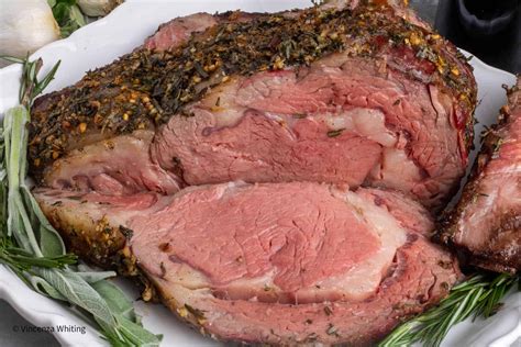 Perfectly Smoked Prime Rib - Italian Garlic and Herb Crust
