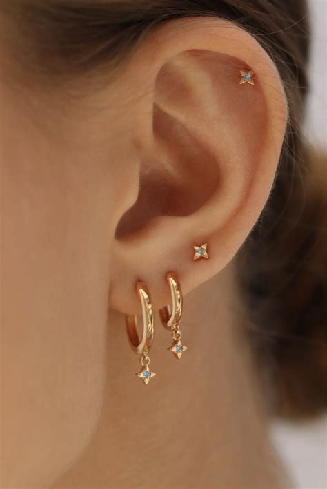 third lobes & helix | Ear piercings, Piercings, Earings piercings