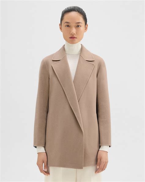 Beige Double-Face Wool-Cashmere Clairene Jacket | Theory