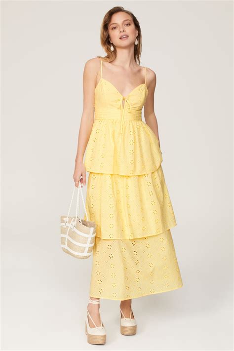 Eyelet Tiered Mini Dress by Slate & Willow | Rent the Runway