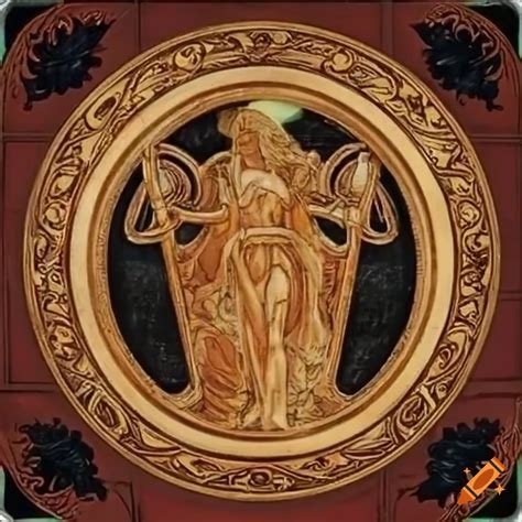 Aegis shield from Greek mythology on Craiyon