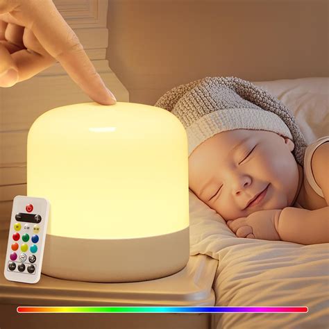 COOLNIGHT Baby Night Light, 10 Colors+8Dimmable Mini Egg Light for ...
