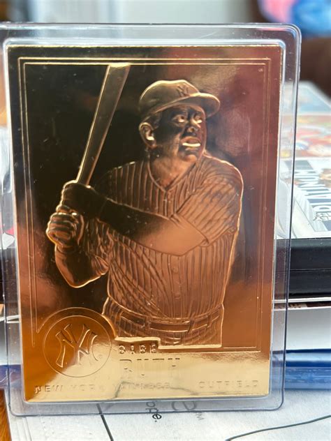 Gold Foil Babe Ruth Collectible Baseball Card - Etsy