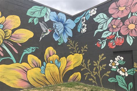 Flower wall mural, Grand Rapids, Michigan | Mural art, Flower mural ...