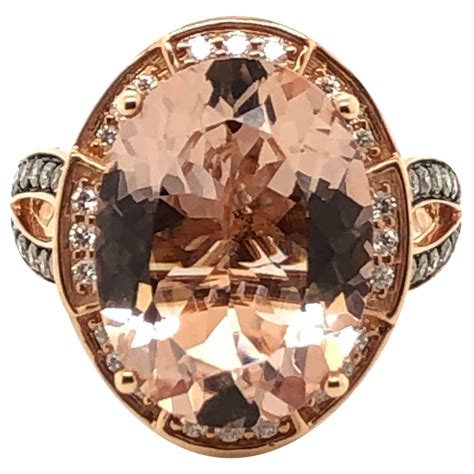 Le Vian 8 Carat Peach Morganite Rose Gold Ring For Sale at 1stDibs | 8 ...