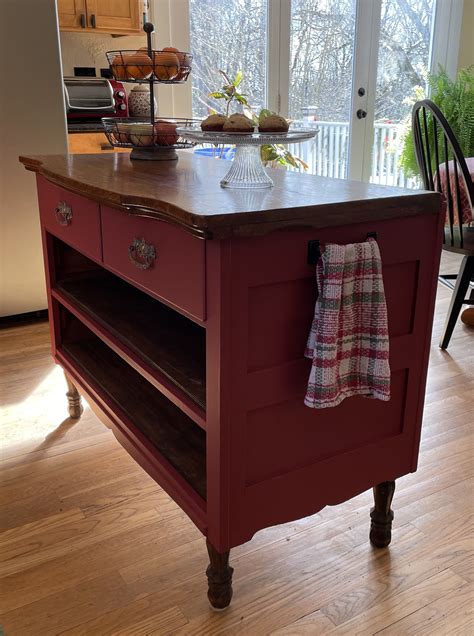 Antique Dresser DIY Kitchen Island