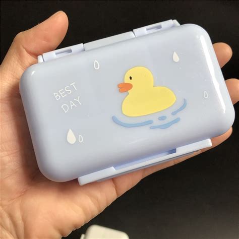 Cute Pill Box, Cute Pill Organizer, Double-deck Pill Box, Pill ...