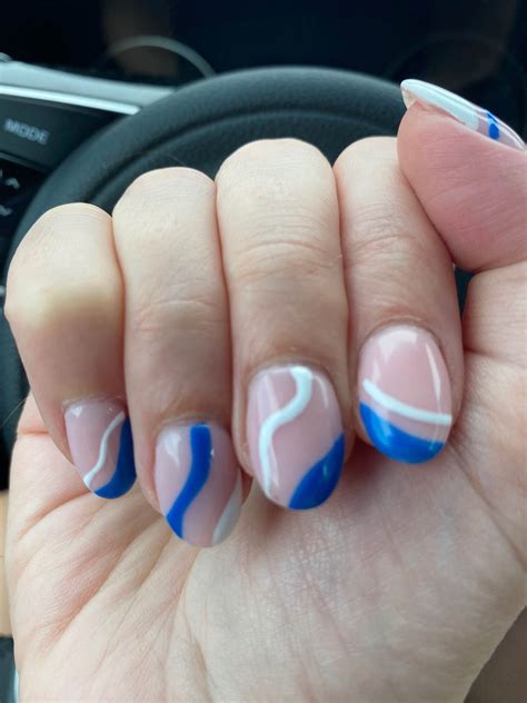 Blue And White Nail Designs
