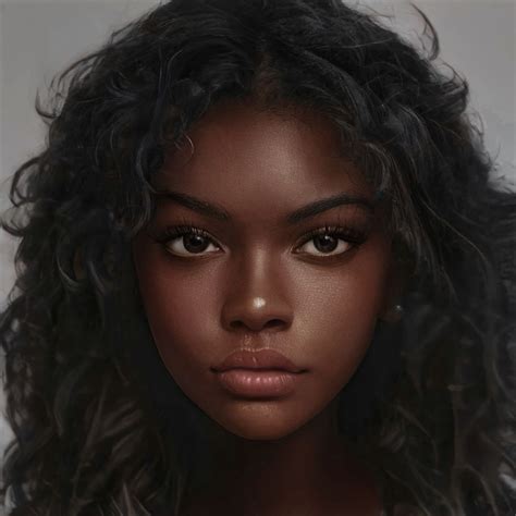 Ada Ezana | Character portraits, Black hair aesthetic, Face characters