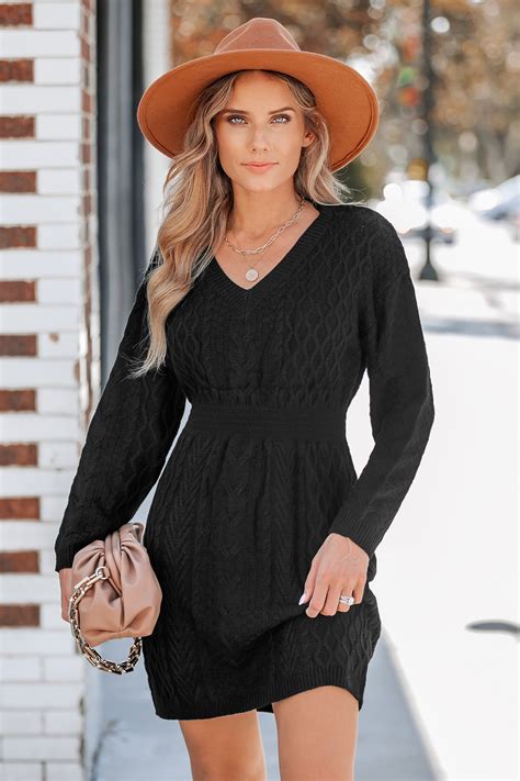 Black Knit Dress