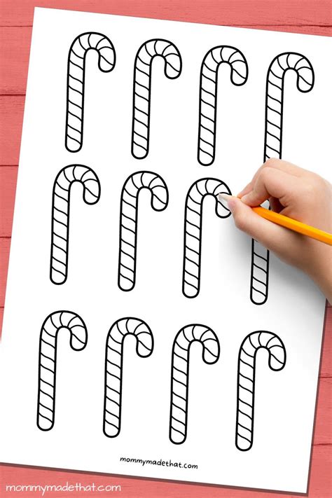 Adorable Candy Cane Templates (Free Printables!)