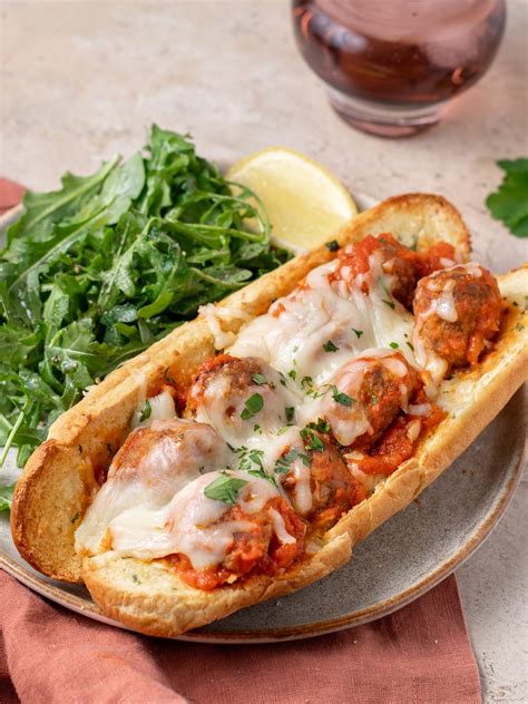 Garlic Bread Meatball Sub Sandwiches Recipe
