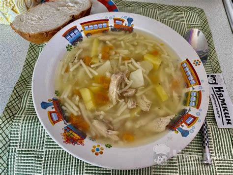 Куриный суп с вермишелью, картошкой и морковью рецепт пошаговый с фото ...