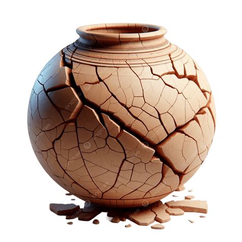 Cracked Clay Pot