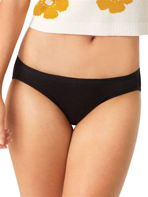 Hanes Women's Cotton Bikini Underwear, 6 Pack – Walmart Inventory ...