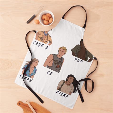 Outer Banks Cast John B Jj Kira Pop Sarah Apron Premium Merch Store ...