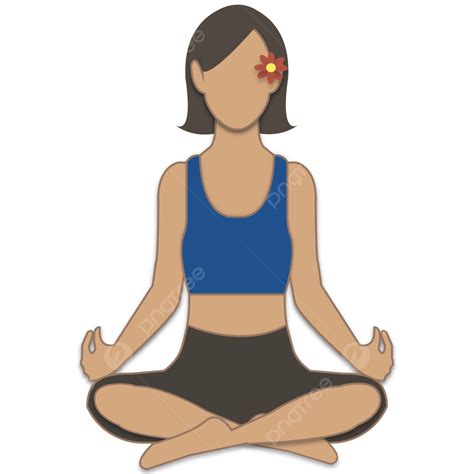 Yoga Pose Clipart Vector, Hand Drawn Sitting Yoga Pose, Sitting, Yoga ...