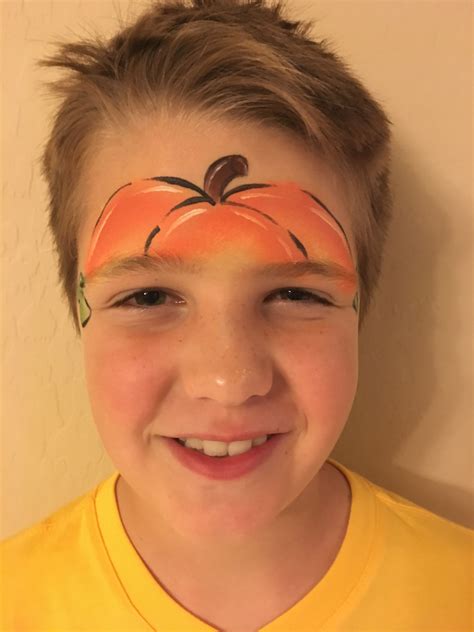 Pumpkin | Pumpkin face paint, Face painting halloween, Easy halloween ...