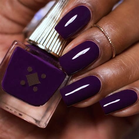Dark Skin Nail Polish, Dark Skin Nail Color, Dark Purple Nails, Purple ...