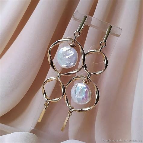 Серьги с барочным жемчугом. Сережки из жемчуга. Жемчужные серьги купить ...