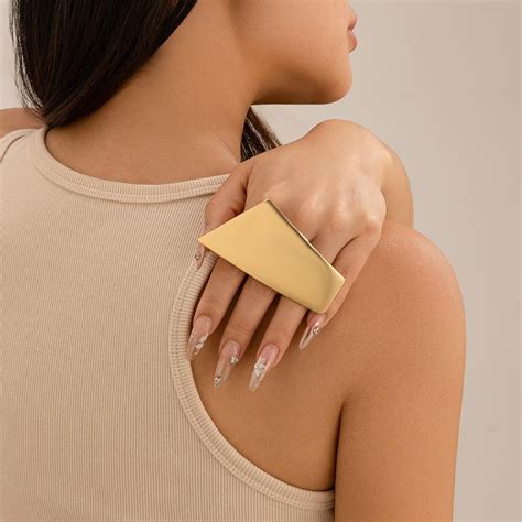 Купить Ingemark преувеличенные большие массивные металлические кольца ...