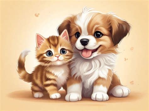 Adorable Kitten and Puppy Digital Download Instant Download - Etsy ...