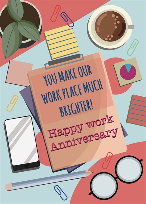 Happy Work Anniversary Ecard One Year At Work Anniversary ECard | Send