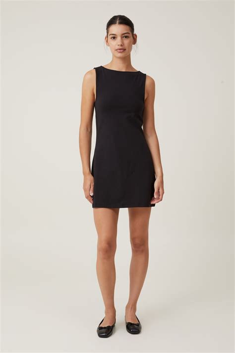 Bella Boat Neck Mini Dress