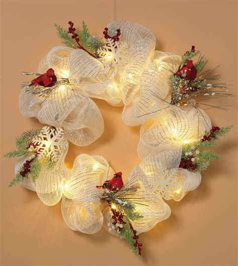 Battery Operated Flocked Wreath at Tyson Walsh blog
