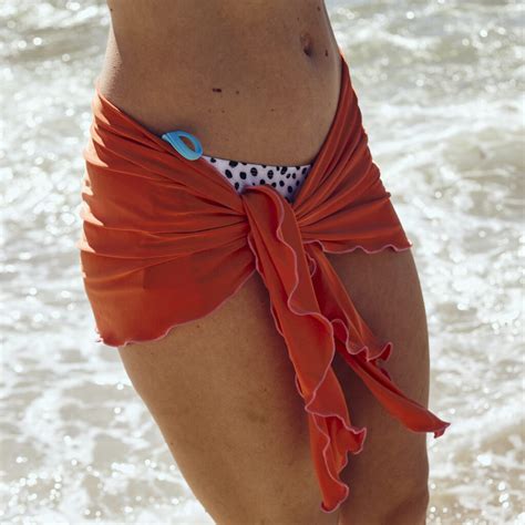 MINI SARONG ORANGE - SNOW l SWIMWEAR
