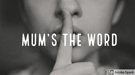 Mum's the word| Idioms with meaning and example|Idioms on the Go|Learn ...