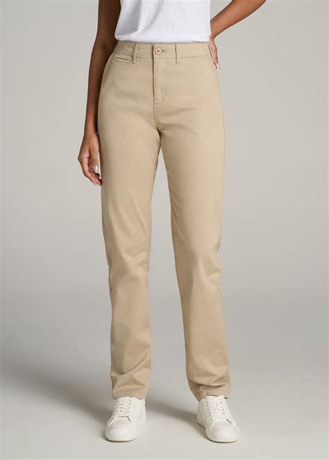 High Rise Tapered Chino Pants for Tall Women | American Tall