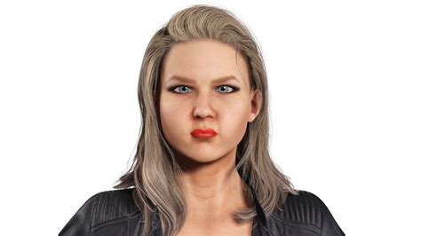 3D model jennifer lawrence Women naked and clothed full rigged VR / AR ...