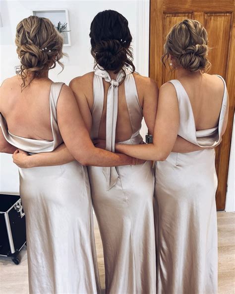 Cowl Back Satin Bridesmaid Dress - Moss Green | Six Stories