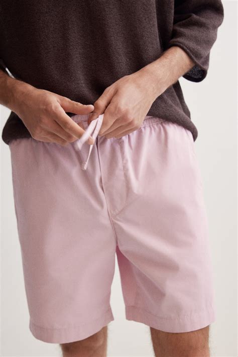Regular-Fit Canvas Shorts - Pink - Men | H&M US