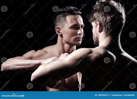 Guys Fighting, Bare Nude Torso of Two Men. Naked Body, Nude Bare Torso ...