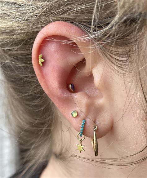 new third lobe + helix : r/piercing