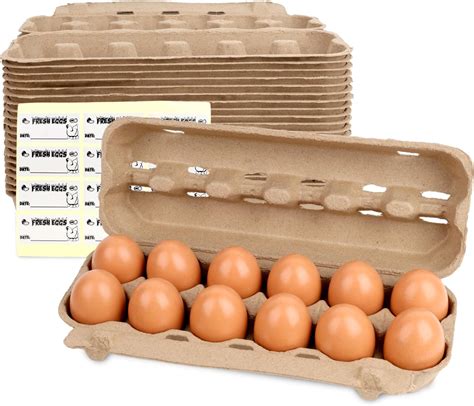Amazon.com: HANSGO 24PCS Paper Egg Cartons, Pulp Egg Holder Cardboard ...