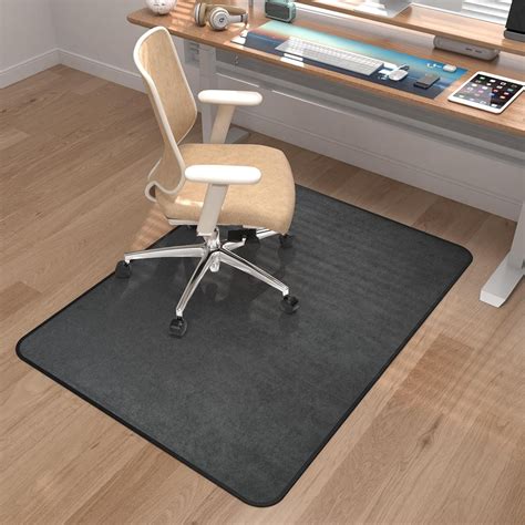 Corduroy Heavy Duty Office Chair Mat for Carpet & Hardwood Floors, Tri ...