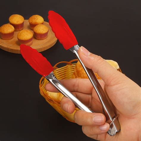 Seyotauo Spatula Tongs for Flipping, Stainless Steel Grill Clamp ...
