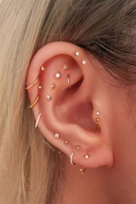 30 Edgy Double Tragus Piercing Ideas - Styleoholic