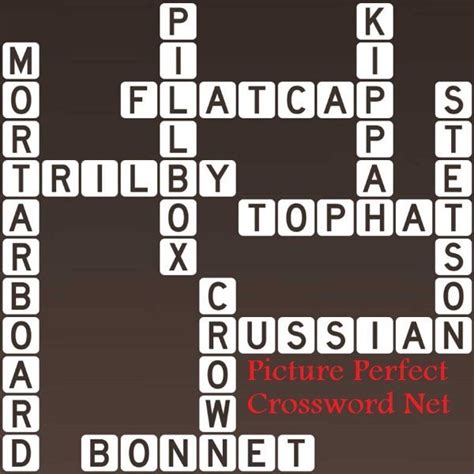 Hunt the Hat - Picture Perfect Crossword