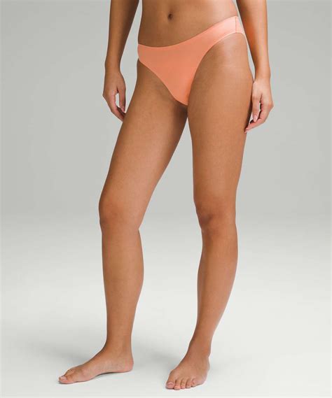 Lululemon Wundermost Ultra-Soft Nulu Mid-Rise Bikini Underwear - Coral ...