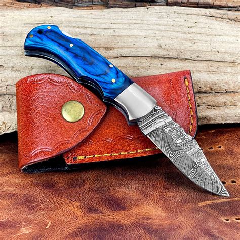 Damascus Steel Pocket Knife Amazon at Aidan Zichy-woinarski blog