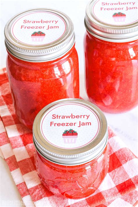Strawberry Freezer Jam (Easy, No-Fail Recipe) | Hello Little Home