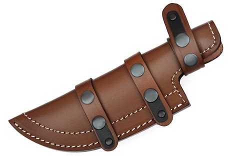 Horizontal Leather Knife Sheath Handmade Leather Bushcraft Knife