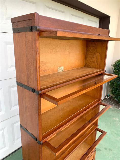 Globe Wernicke Antique Oak Four-Stack Barrister Bookcase, circa 1900 ...
