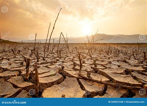 Drought Impact and Extreme Hot Weather Stock Photo - Image of land, lake: 269921248