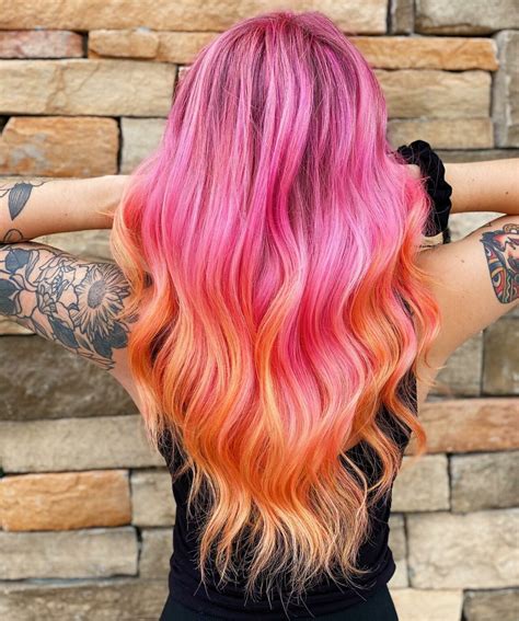 33+ Eye-Catching Pink And Orange Hair Ideas